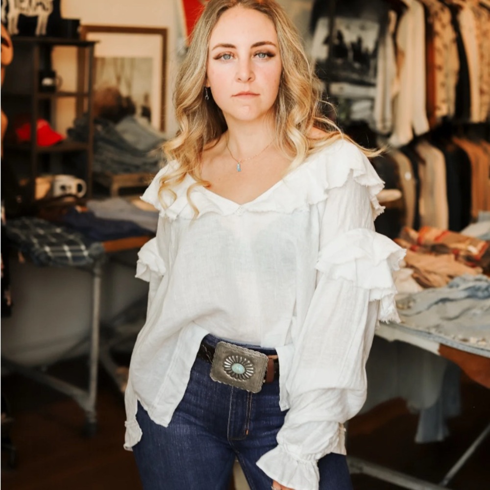 NWT, We The Free, 100% Linen, Cody and Sioux Top